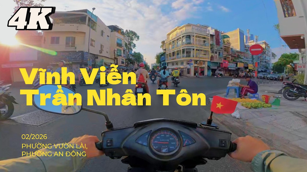 Đường Vĩnh Viễn Phường Vườn Lài đi Phường An Đông công viên khu đất vàng Trần Phú 2026 POV [4K]