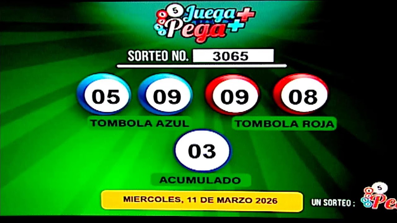 Sorteo de la tarde 11/03/2026