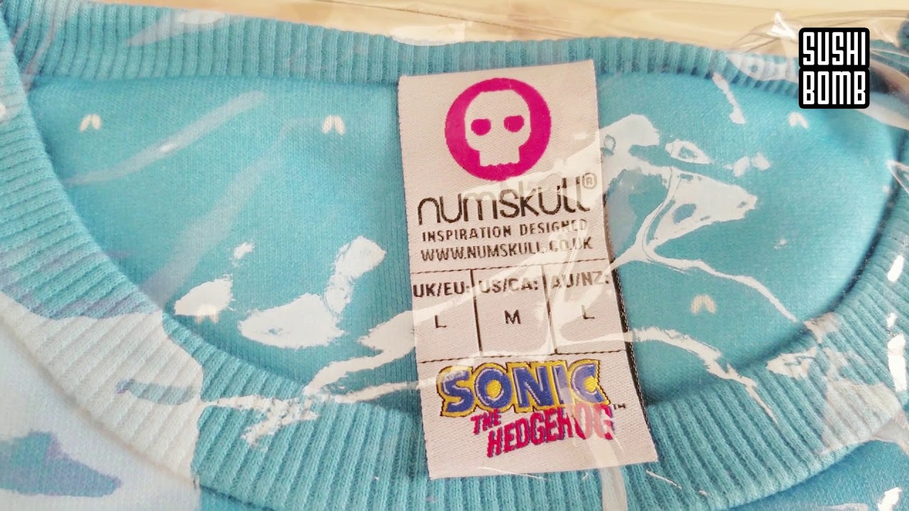 UNBOXING OFFICIAL SEGA SONIC THE HEDGEHOG UGLY XMAS SWEATER / JUMPER CHRISTMAS | SUSHIBOMB.NET