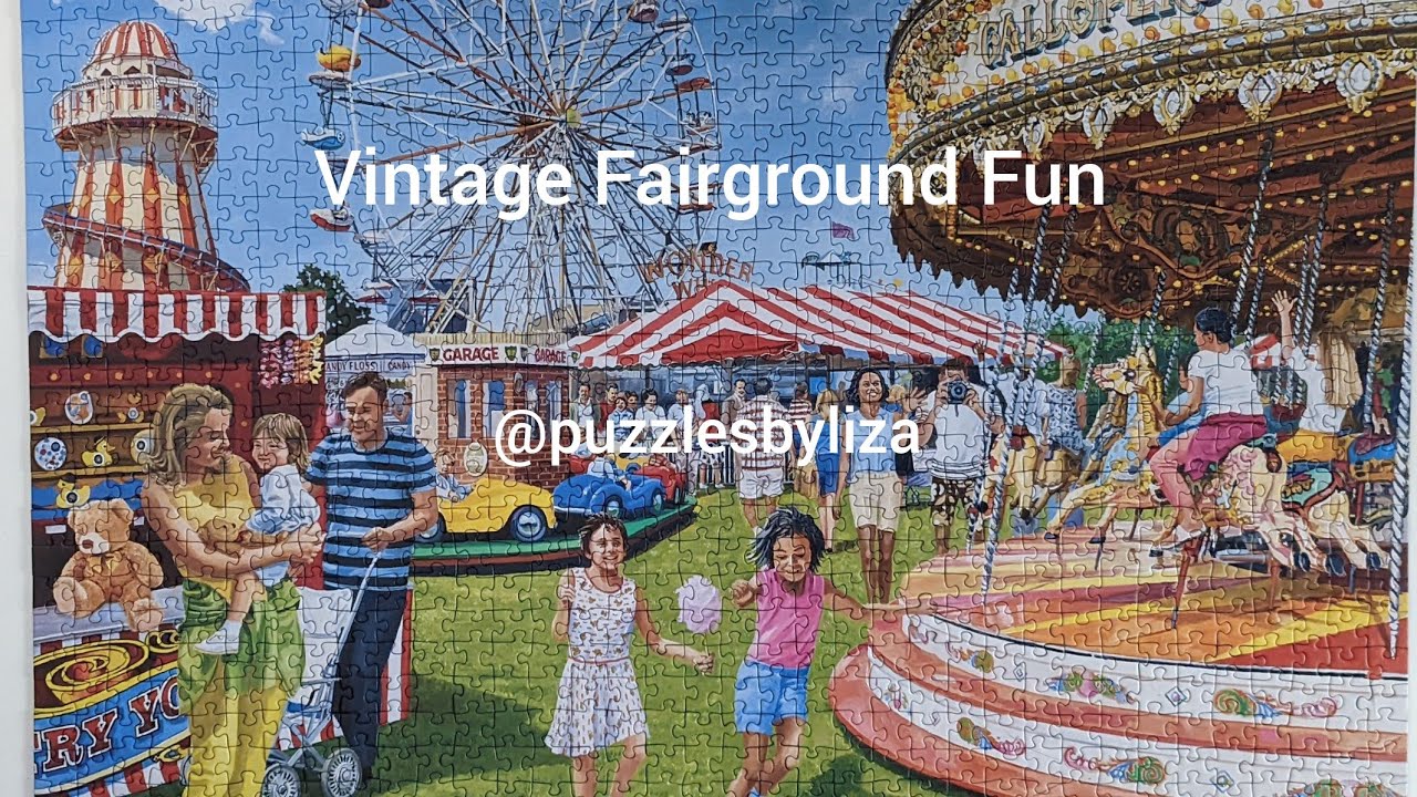 Ravensburger . Vintage Fairground Fun.  Trevor Mitchell.  2022. 1000 pieces. No. 169771.