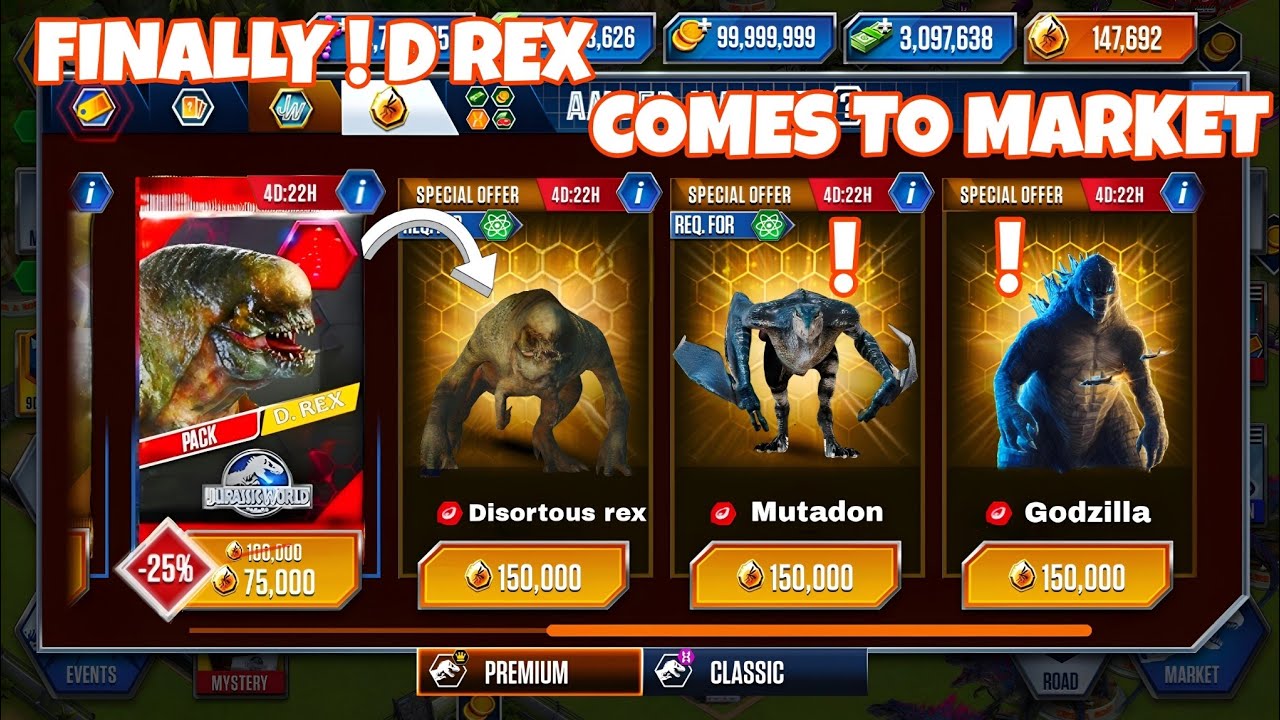 🔥 FINALLY BOUGHT 💸 THE D-REX FROM STORE! 🔥Jurassic World The :Game