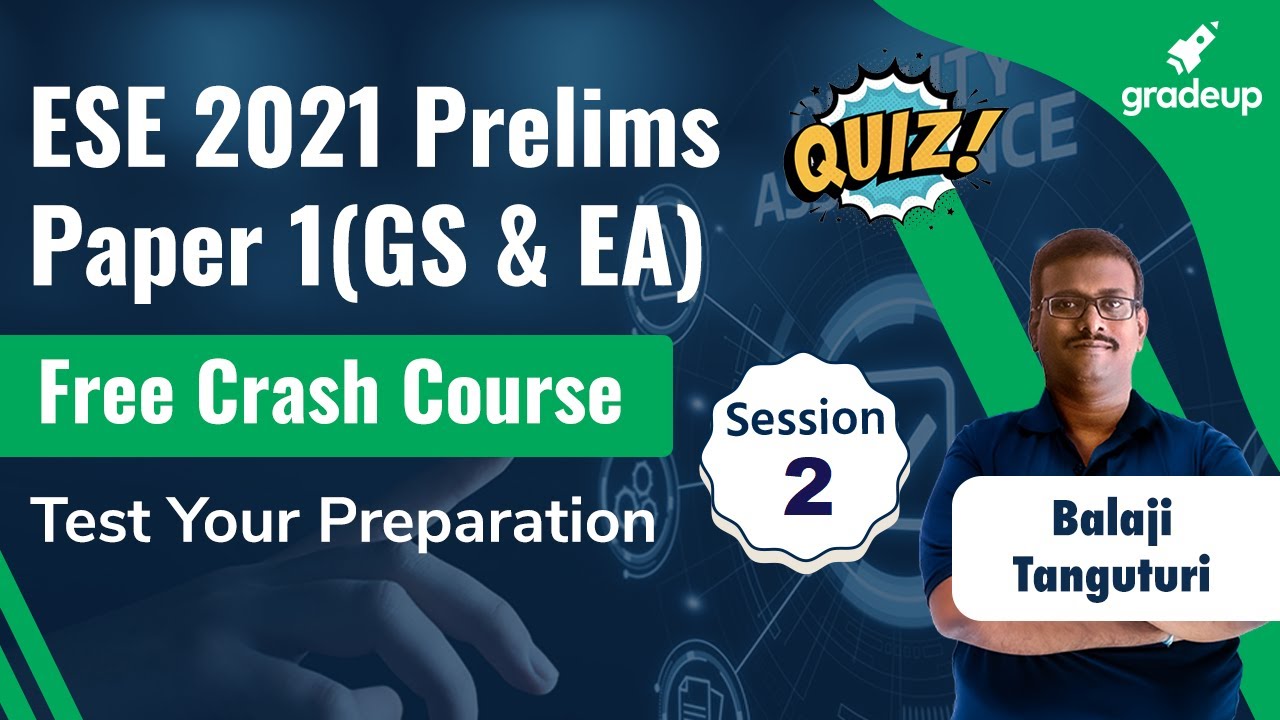 Standards and Quality Practices | Quiz | ESE 2021 | Balaji Sir | Gradeup
