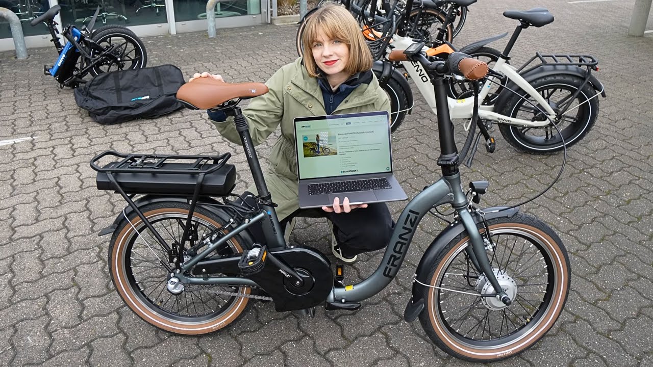 E-Bikes 2024: Blaupunkt FRANZI Camping Faltbike nur 1.299 €