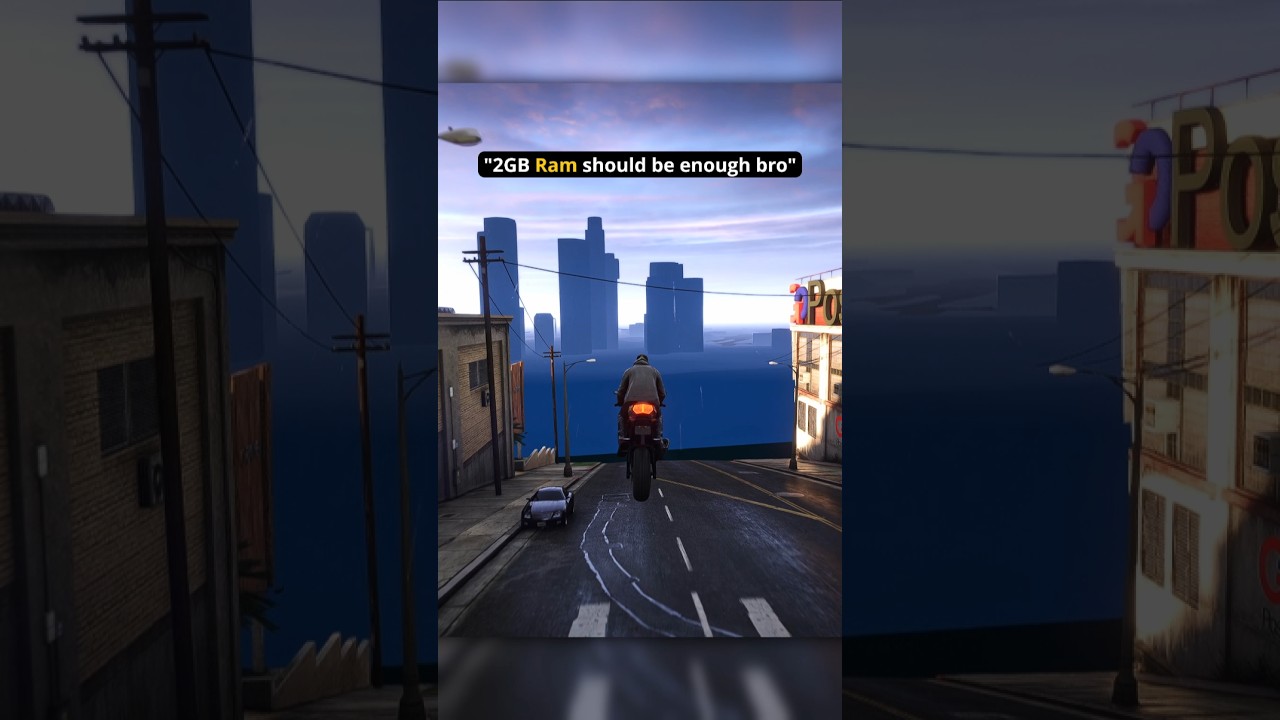 GTA 5 on 2GB RAM 💀