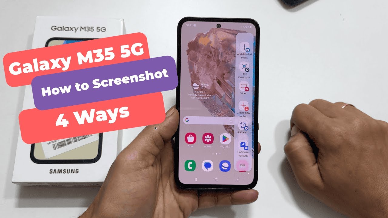 How to Take Screenshots on Samsung Galaxy M35 5G: 4 Easy Methods