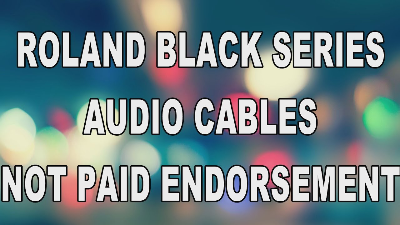 Roland Black Series Interconnect RCA Cables