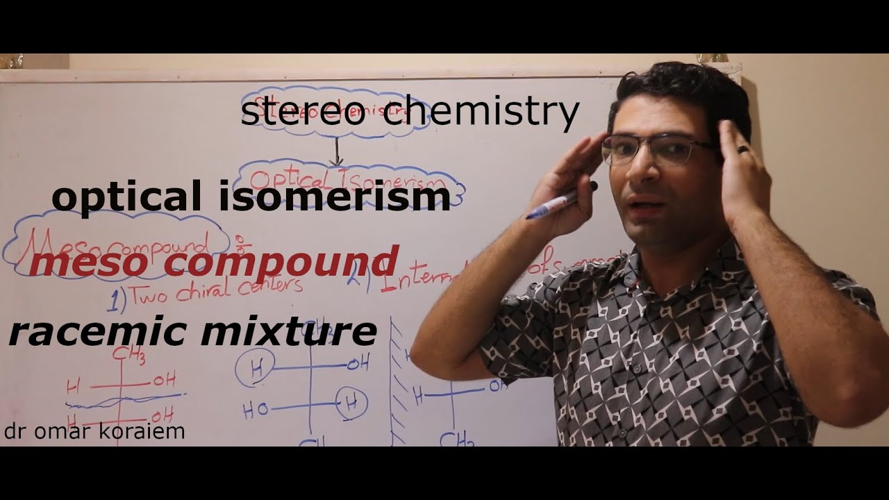 Optical isomerism part 2| Racemic mixture & Meso compound الكيمياء الفراغية 
