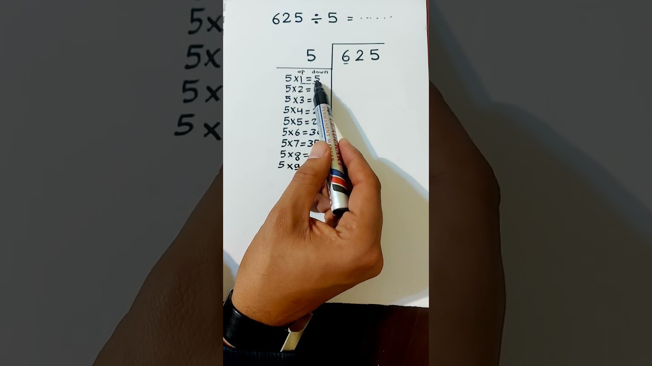 حل مشكلة القسمة المطولة Long division جونيور 4 ماث maths