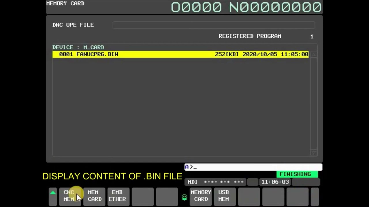 FANUC CF Card Program Editing