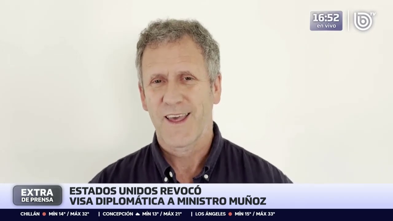 Ministro Muñoz confirma ser uno de los afectados por retiro de visa de parte de EEUU: 