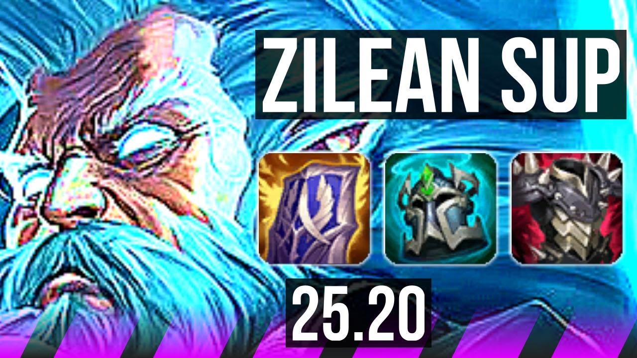 ZILEAN & Ashe vs PANTHEON & Tristana (SUP) | 800+ games | NA Master | 25.20