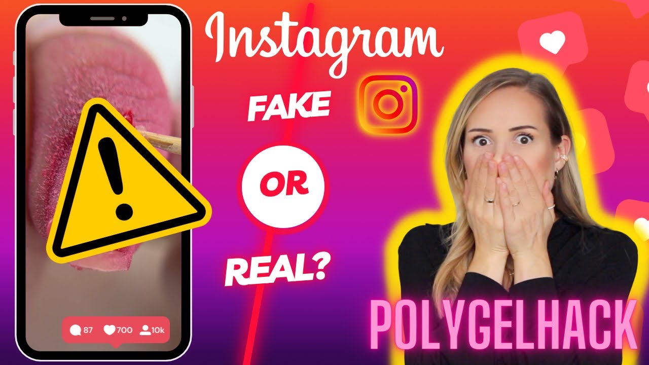 Instagram Polygelhack FAKE oder REAL? (oder gesundheitsgefährdent?) | Nails »Lalalunia«