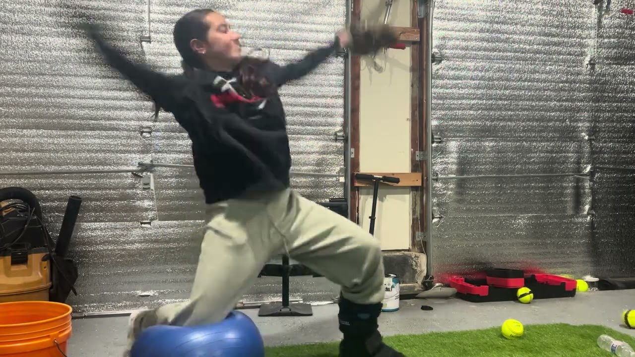 Working on snapping hips and engaging the core