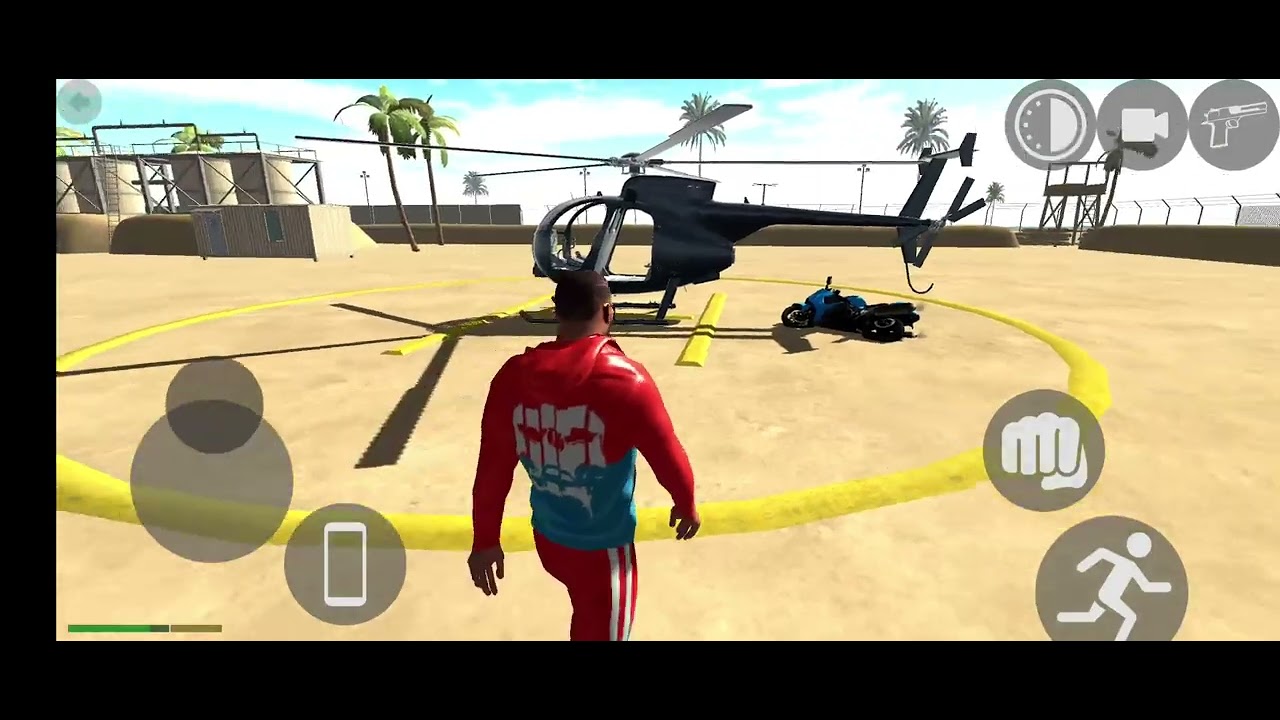 Indian bike driving a helicopter 