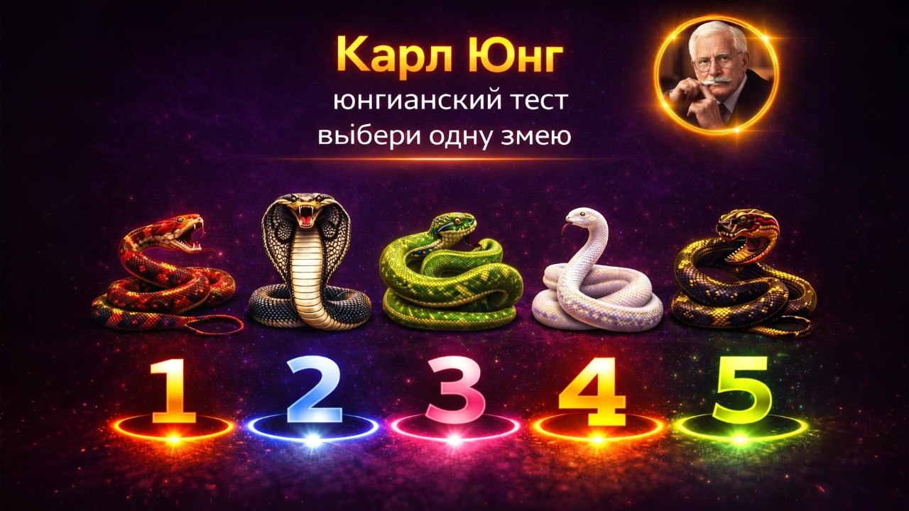 Юнгианский тест выбери змею 1–5 и посмотри какой ценой ты меняешь свою жизнь