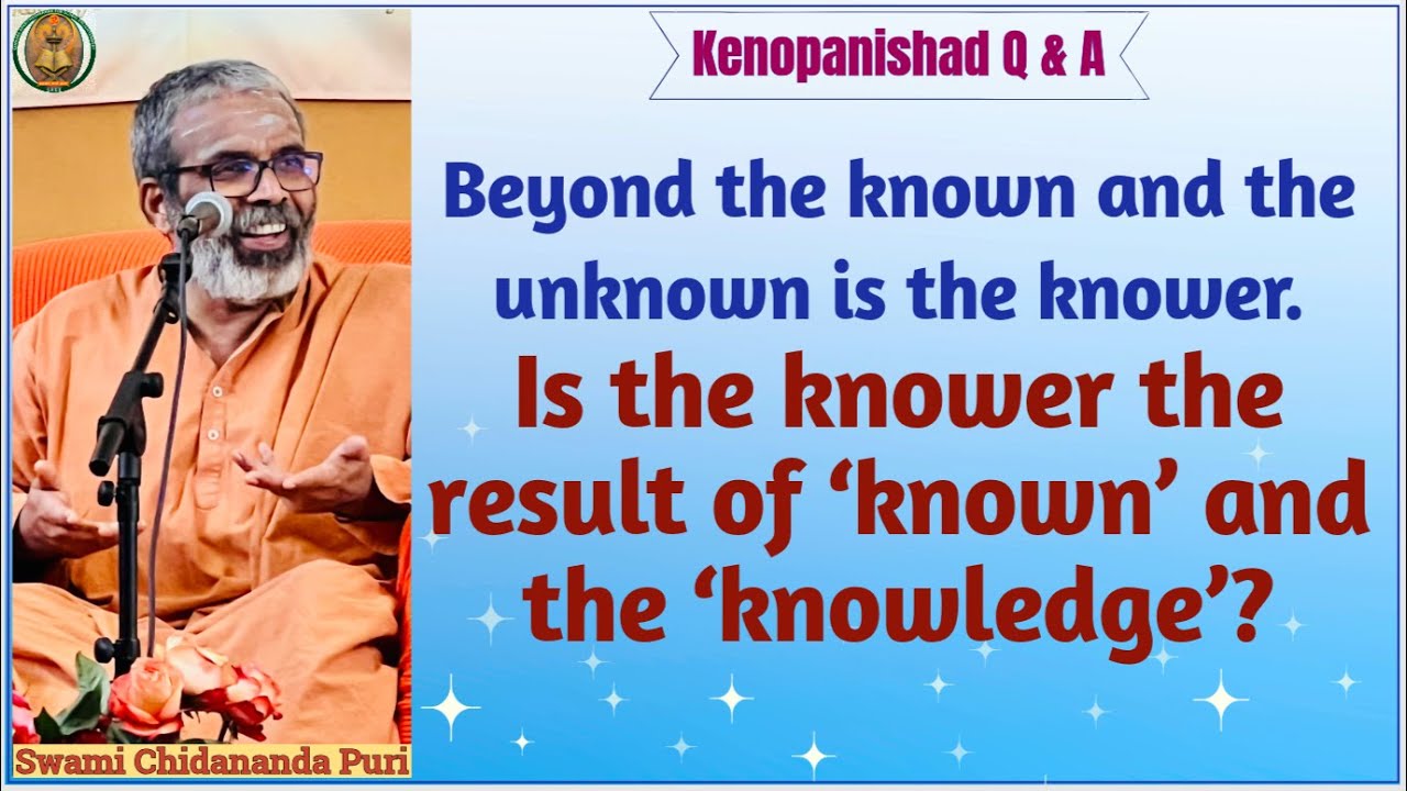 Is the knower the result of ‘known’ and the ‘knowledge’?