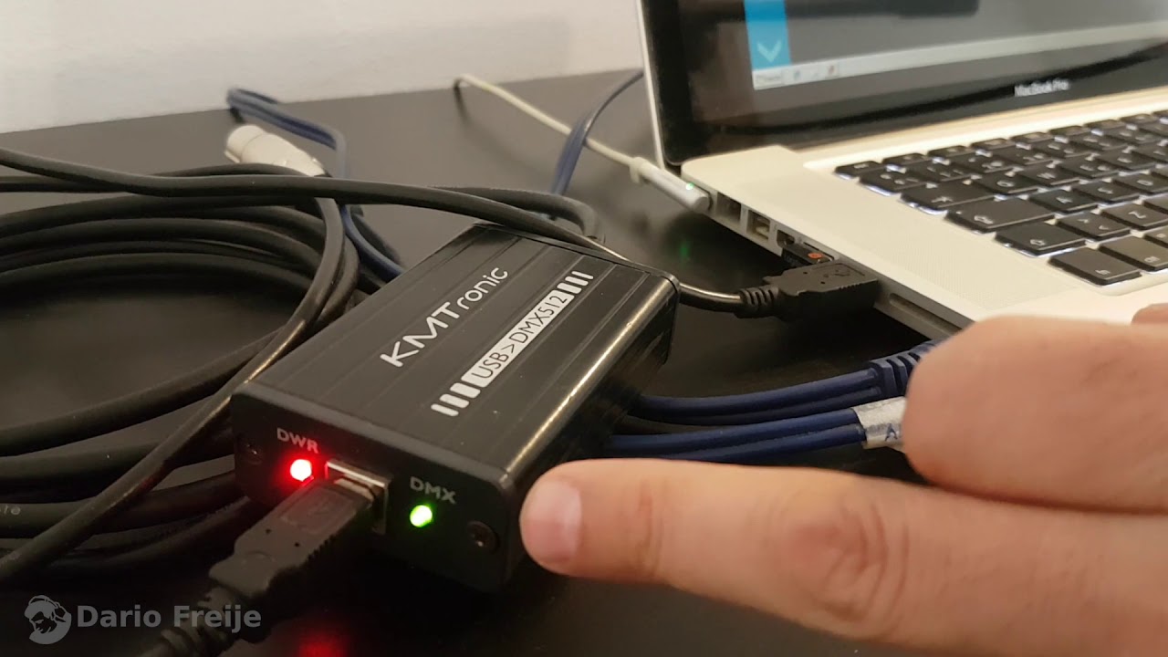 CONFIGURAR INTERFACE USB (Enttec Open Dmx compatible) / Prueba