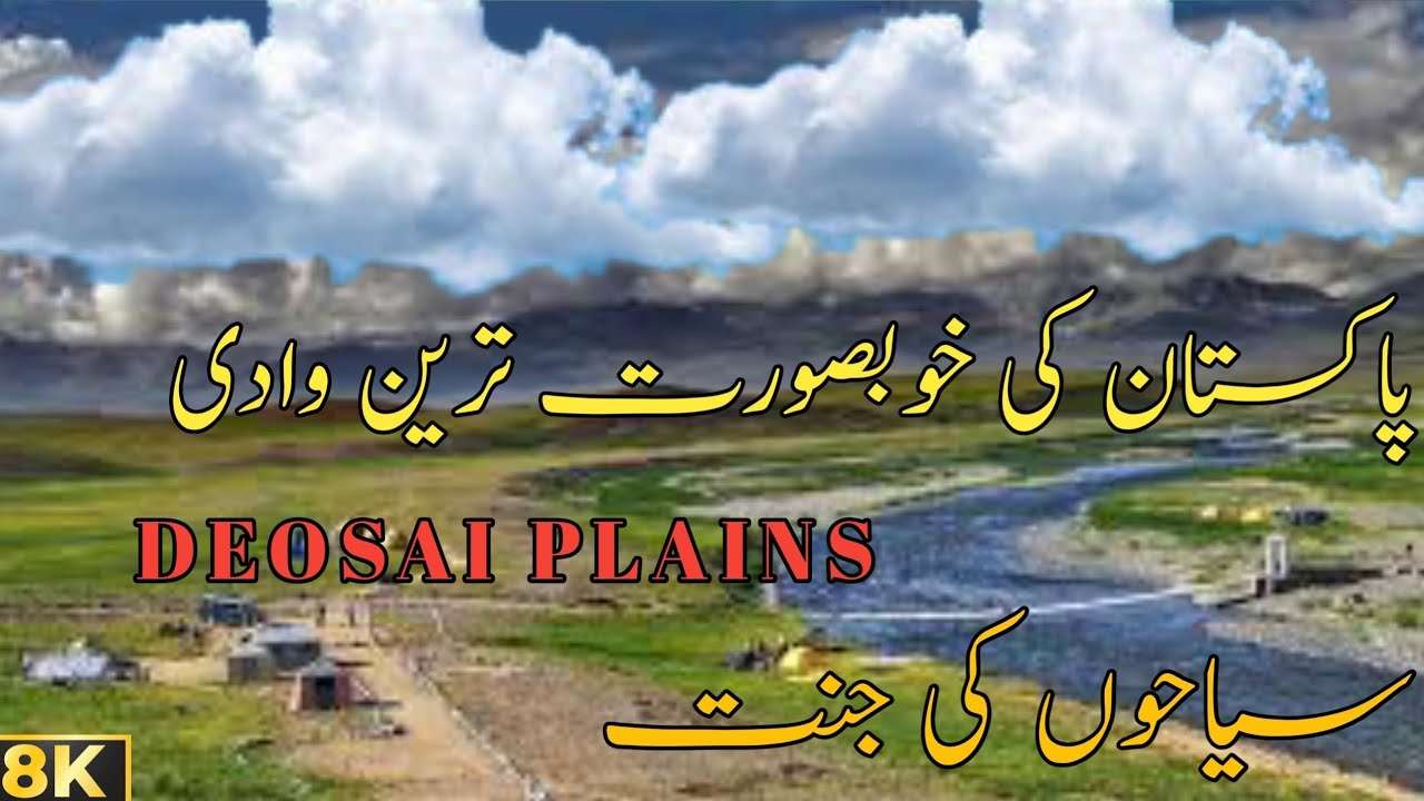 Deosai National Park skardu in 8K  || Nature relaxation film with calming music
