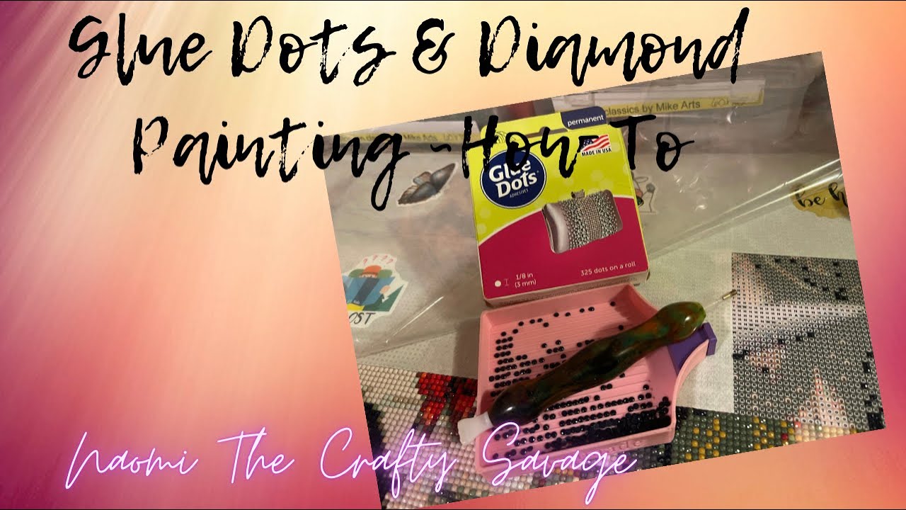 Glue Dots & Diamond Painting ~ How to load a diamond painting pen with Glue Dots