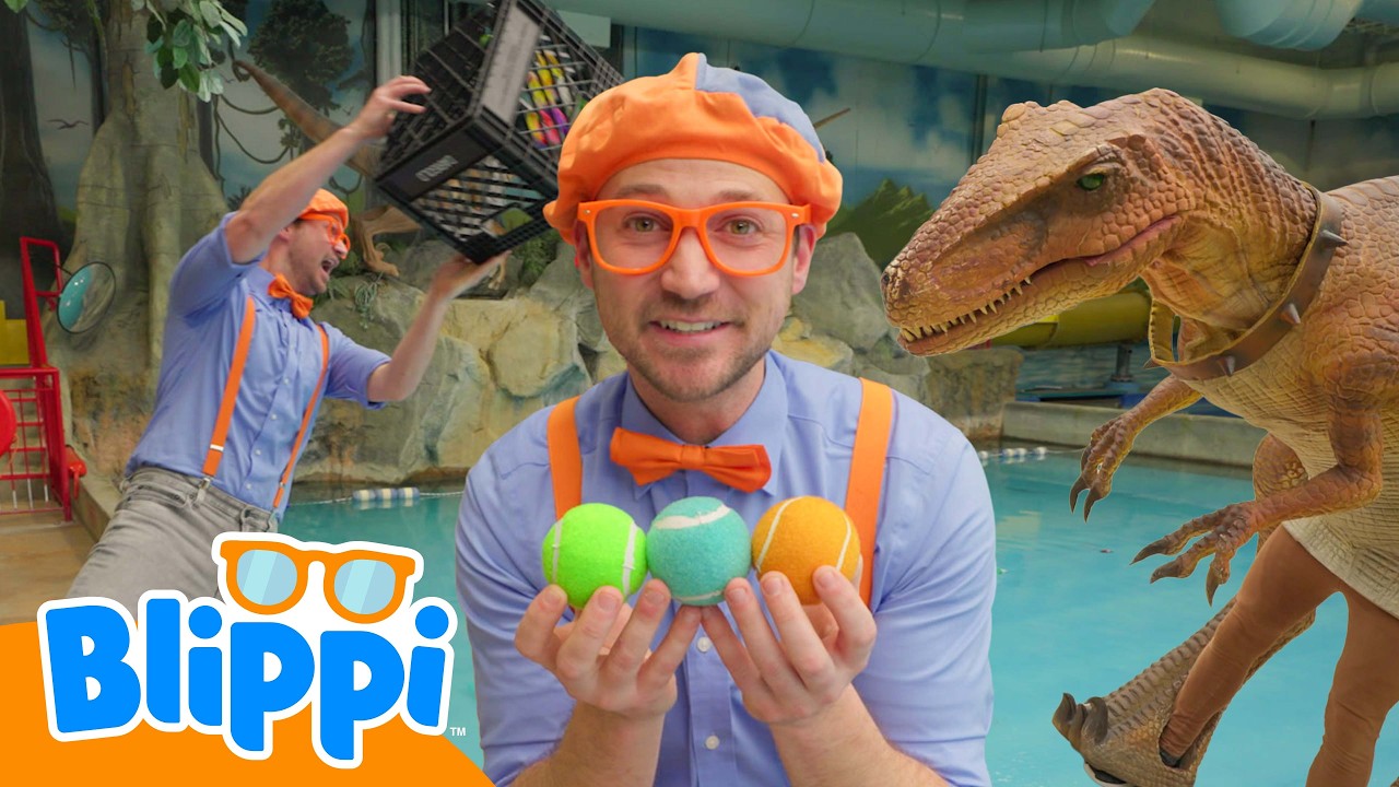 Blippi Meets a Dinosaur | Sink or Float | Educational Videos for Kids