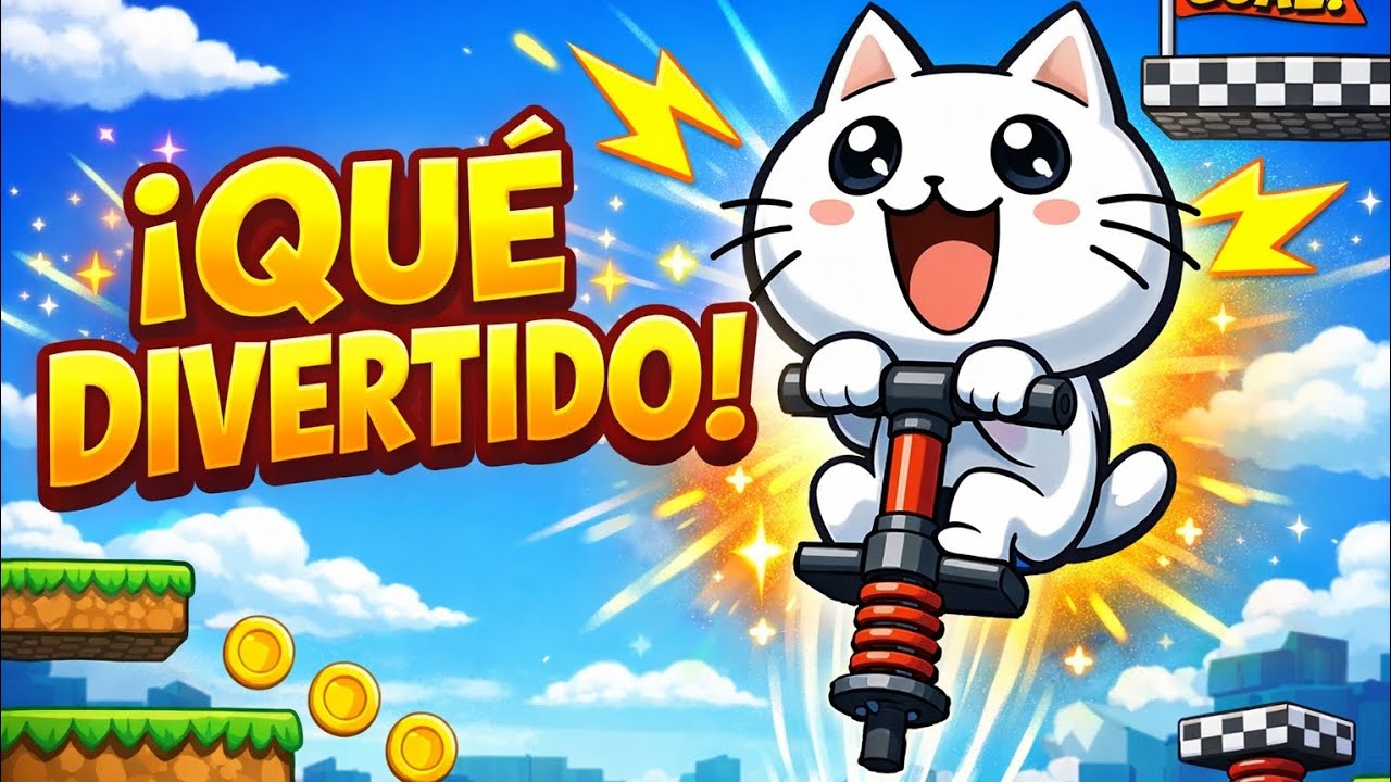 😺 ¡LO ESTOY GANANDO! | Pogo Cat parece fácil… pero no lo es 🐱🔥