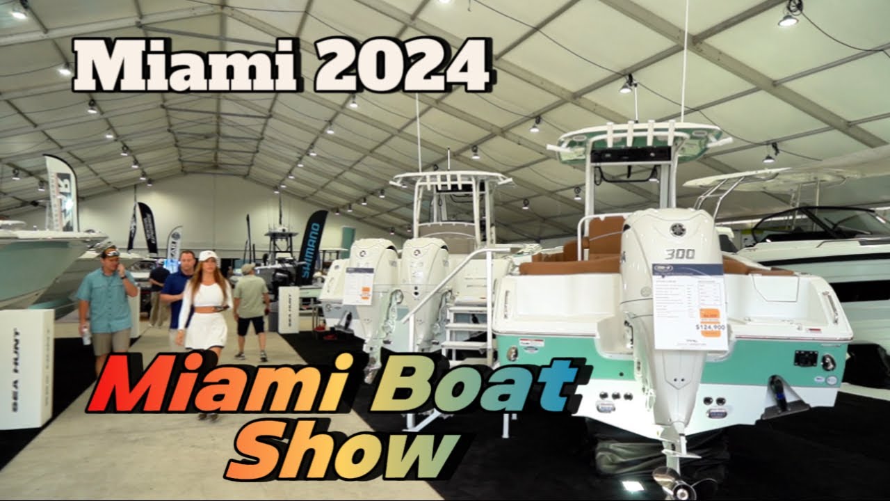 Boat Show Miami 2024 Downtown  4K