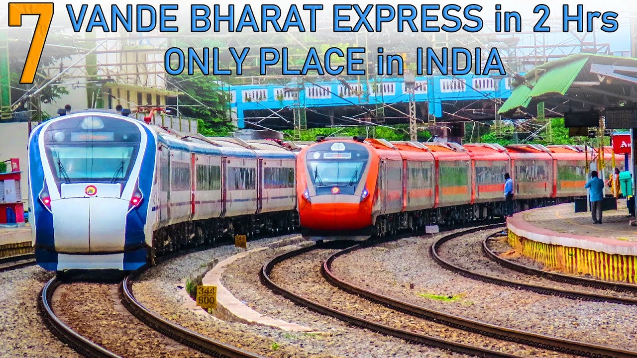20 in 1 Perfect Crossing Trains - Heavy Traffic | Vande Bharat Unscheduled Stop #indianrailways