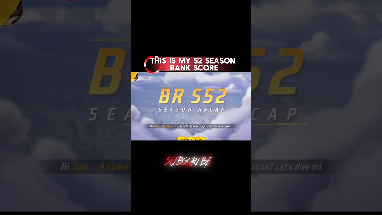 this is my 52 season rank score make sure this score is comfortable for all of us #ffshorts
