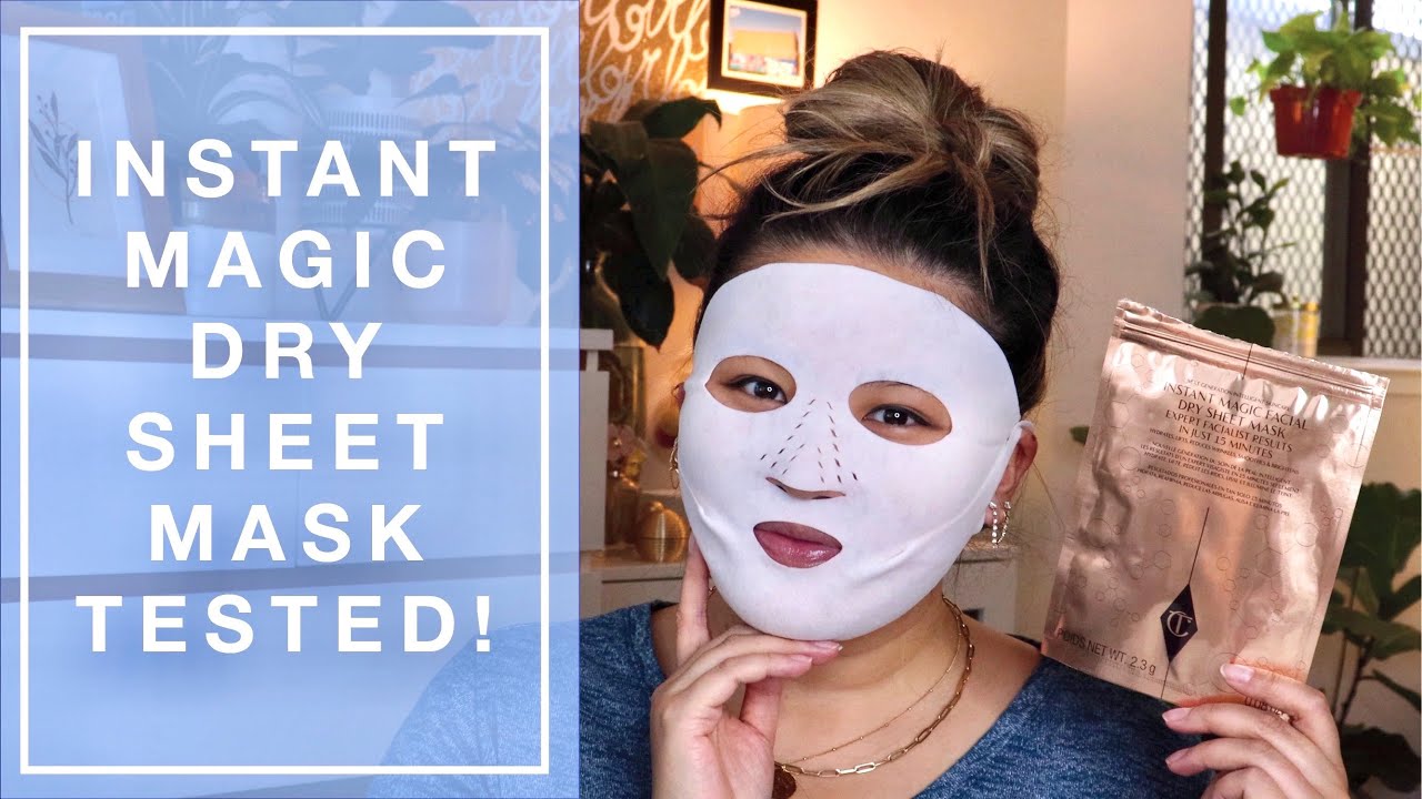 Charlotte Tilbury Instant Magic Facial Dry Sheet Mask REVIEW