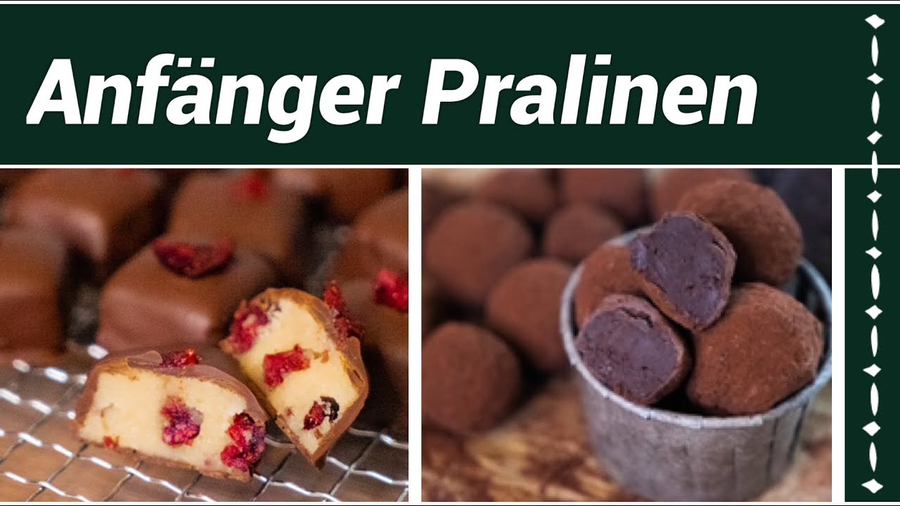 Lebkuchentrüffel und Fruchtmarzipan / Anfänger Pralinen / Backen mit Amanda