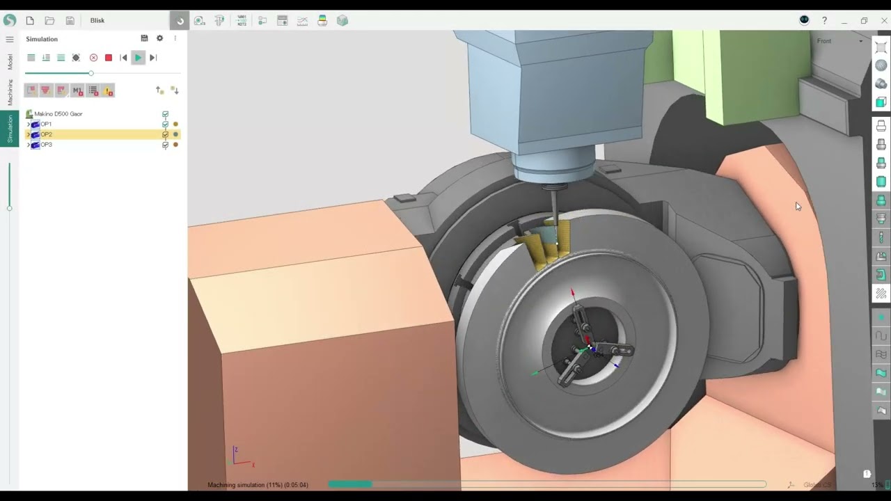 Blisk Machining - SprutCAM X 16 Tutorial