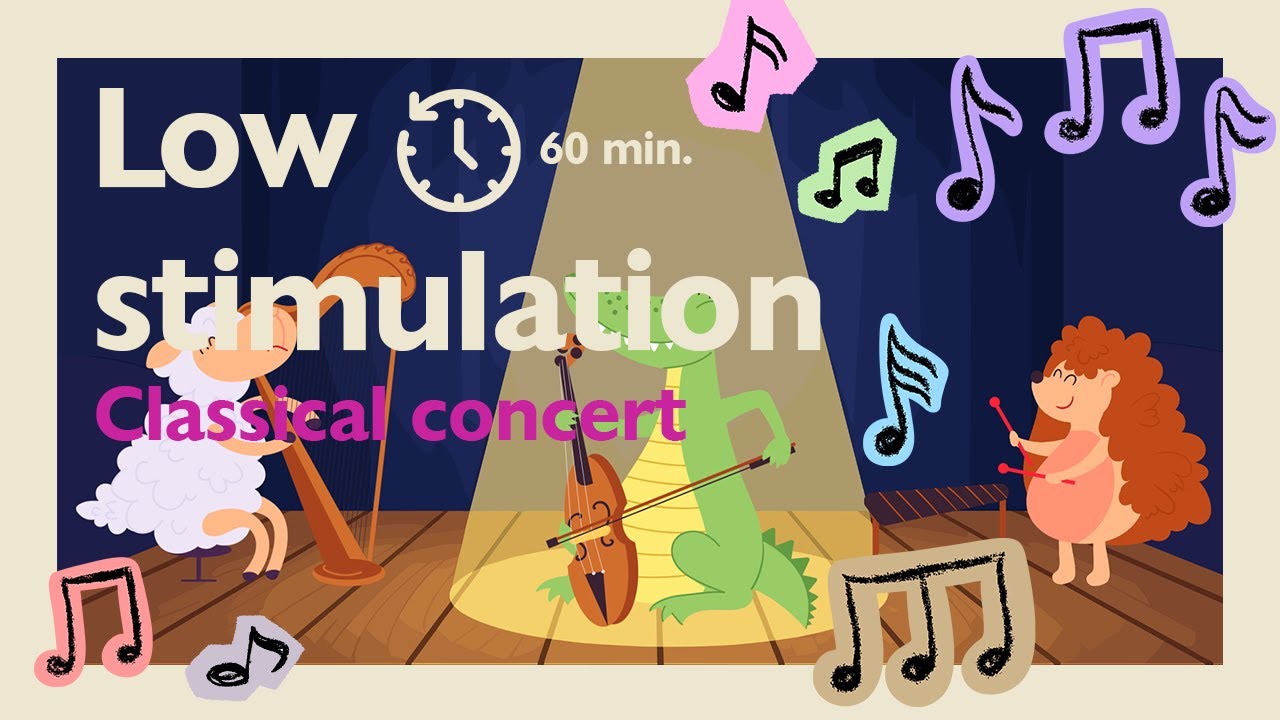 Baby Mozart Classical Music for Babies | Low Stimulation Visuals for Calm & Early Learning