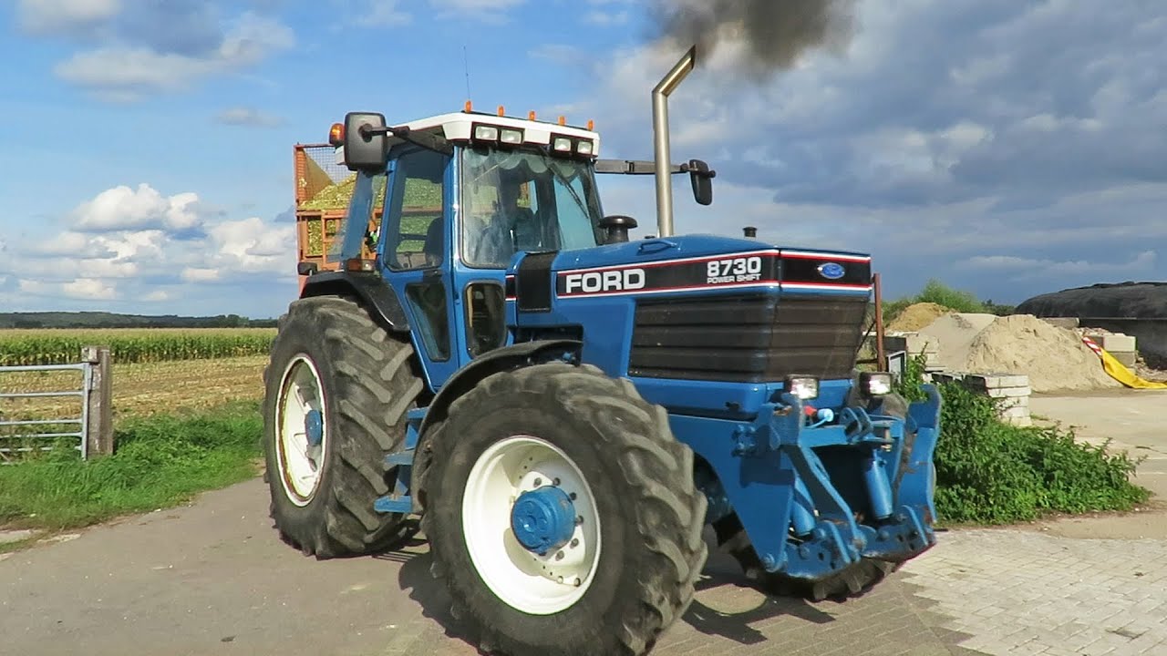Mais hakselen | Ford 8730 + John Deere 7300 + New Holland T7.225 | E. Smids | 2018