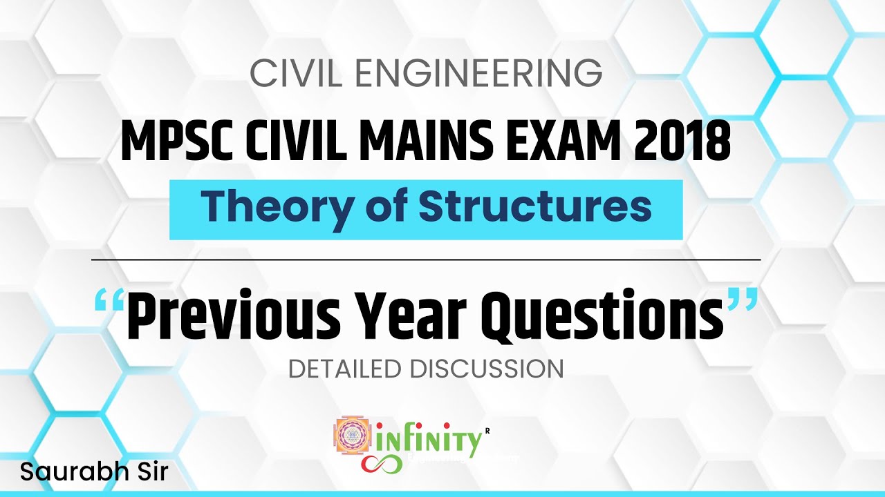 MPSC Civil Engineering Mains Exam Theory of structures Previous year Questions | TOS MCQs