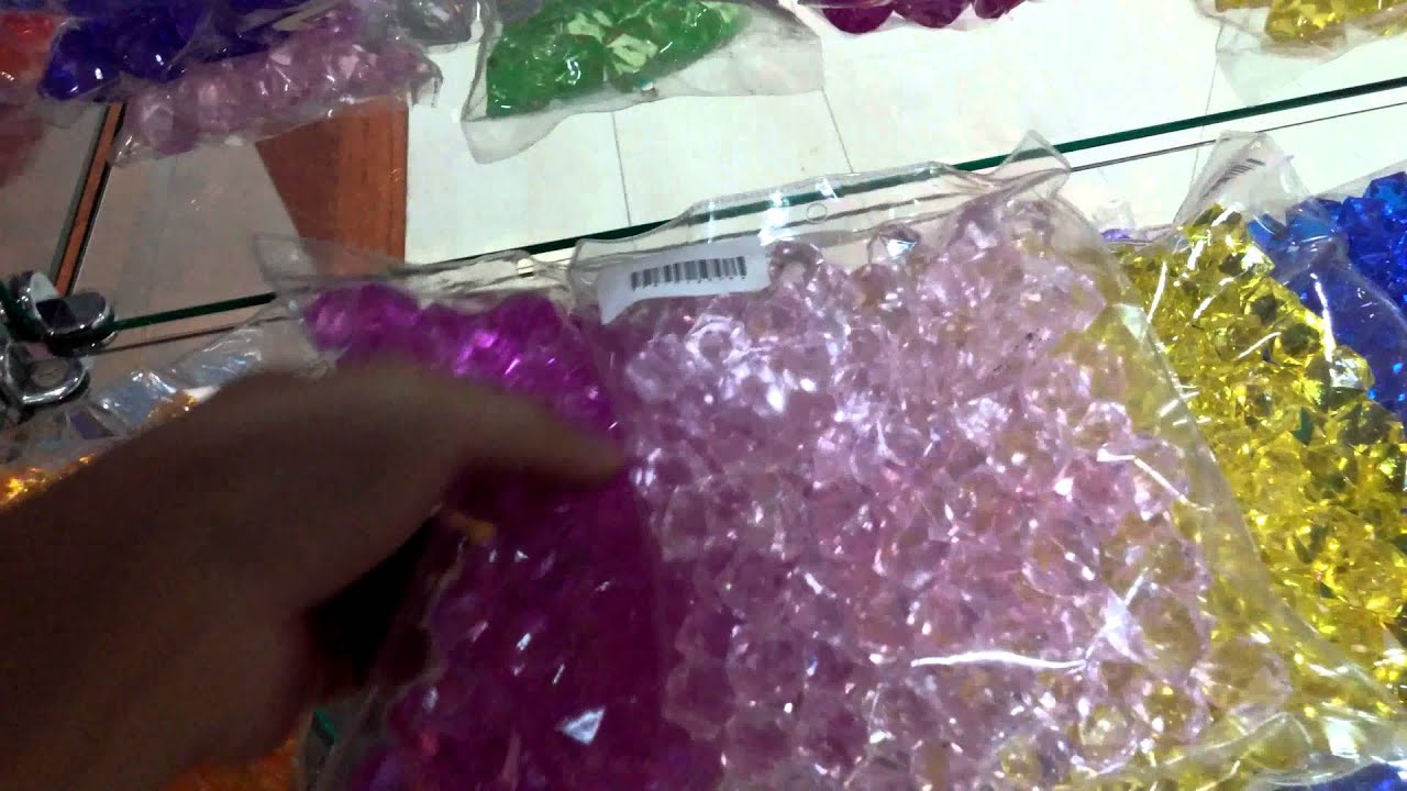 Acrylic Plastic Rock Diamond Cube Star Decor Vase Filler Table Scatter Wedding 9