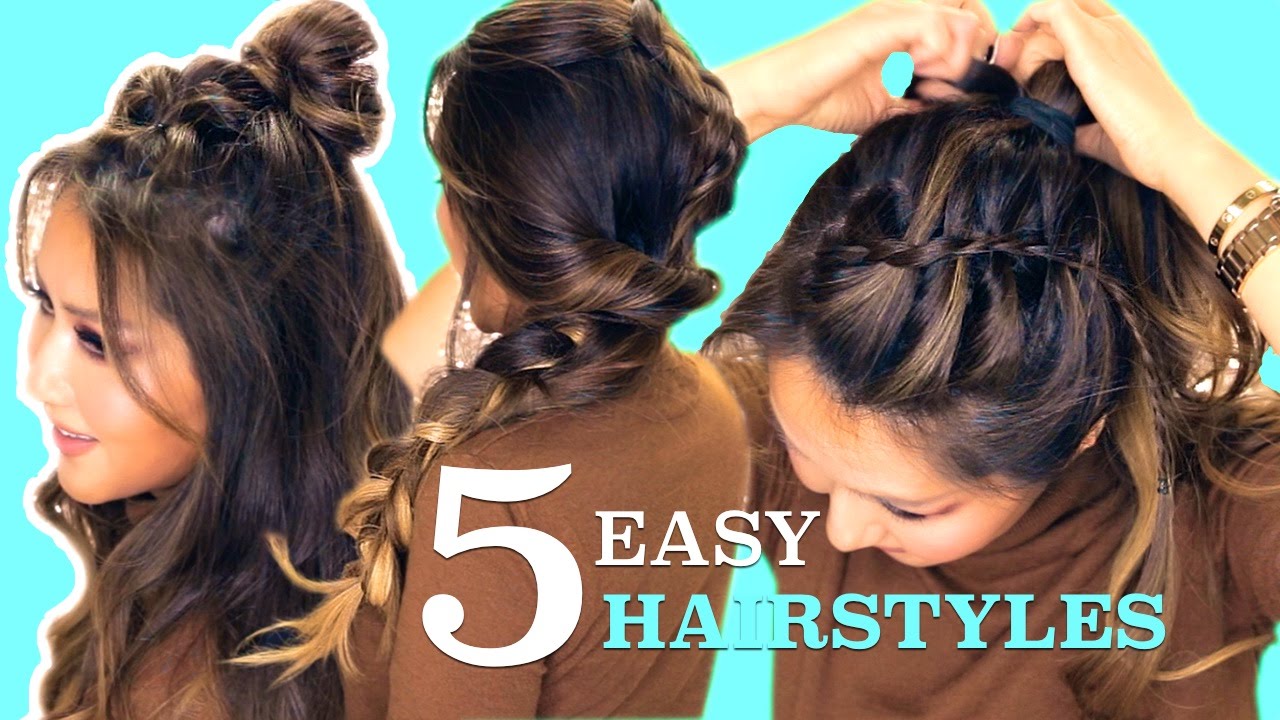 ★ 5 LAZY Easy HAIRSTYLES ★ Cute Summer Braids