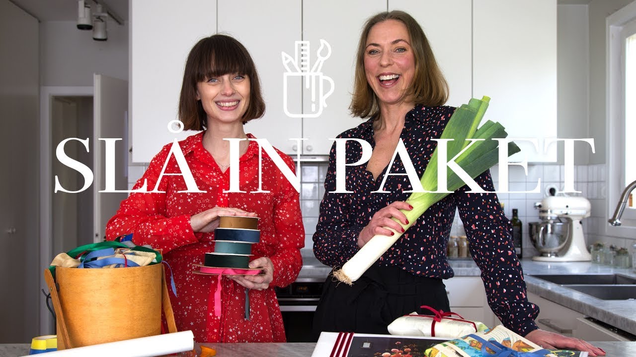 Slå in snygga paket utan papper, med det du har hemma