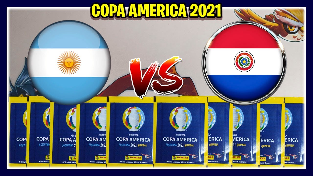 ARGENTINA vs PARAGUAY - Simulaci&oacute;n COPA AMERICA 2021 (Copa America 2021 Panini)