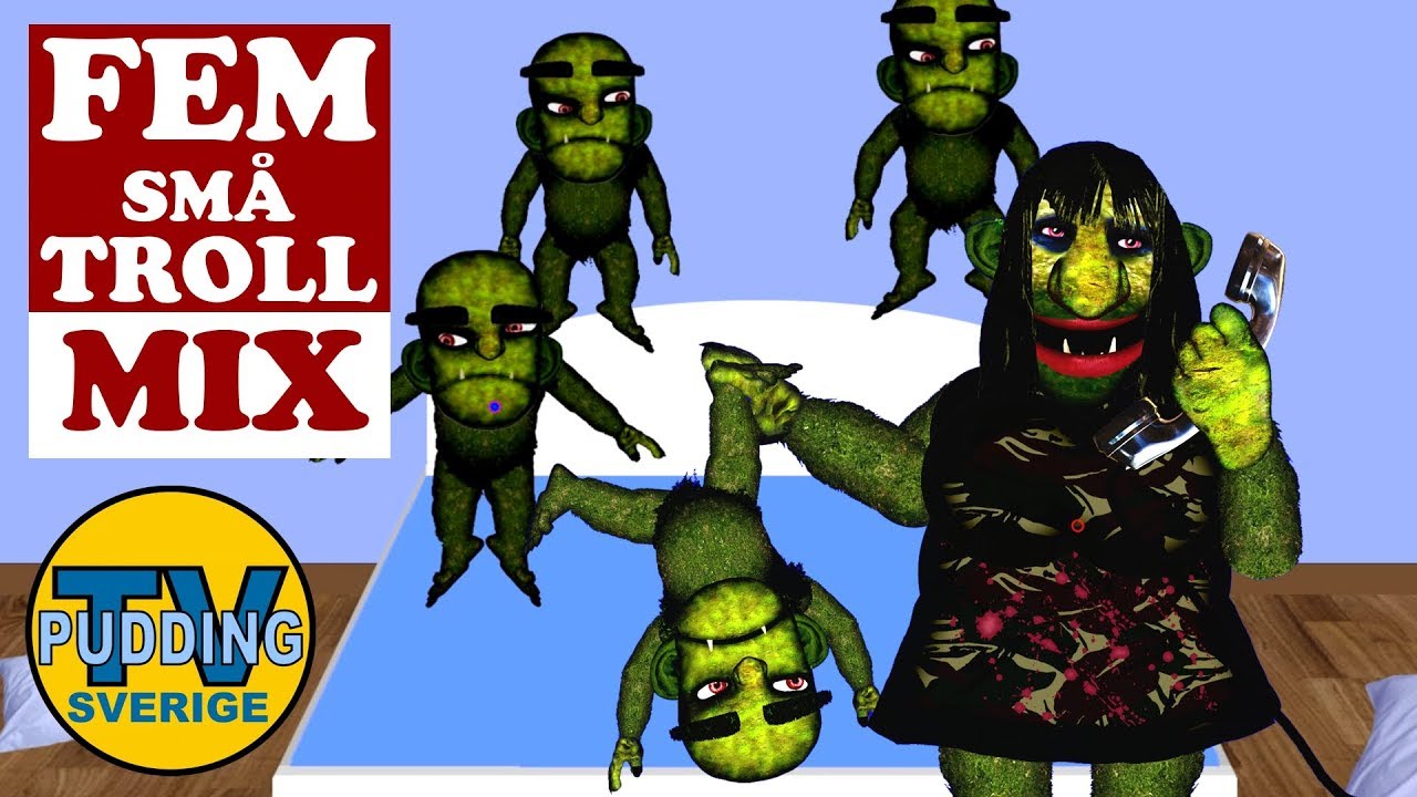 Fem små troll - och mycket mer! | Svenska barnsånger MIX