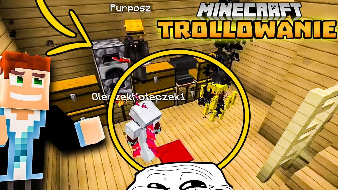 Minecraft Trollowanie #101 - WIĘZIENIE Z BLAZE'AMI! | /w @Purposz