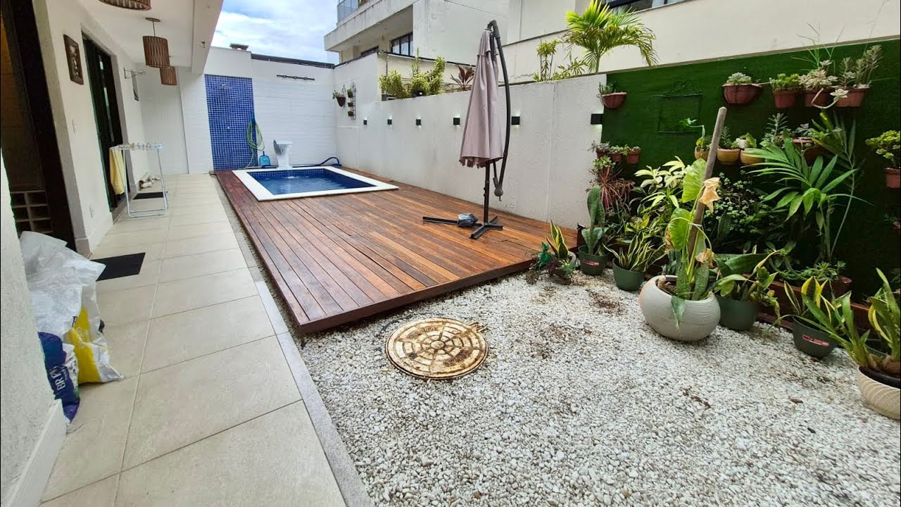 Condomínio OUTSIDE, Garden 125 m2 com 3 suítes, lavabo, área gourmet e piscina com deck, Recreio. 🏖️