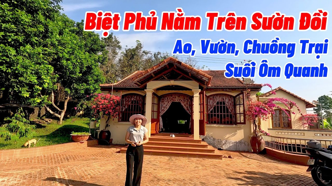 Biệt Phủ Nằm Trên Sườn Đồi Tựa Như Đà Lạt Thu Nhỏ Có Suối Ôm Quanh | NHÀ ĐẤT ĐỒNG NAI GIÁ RẺ