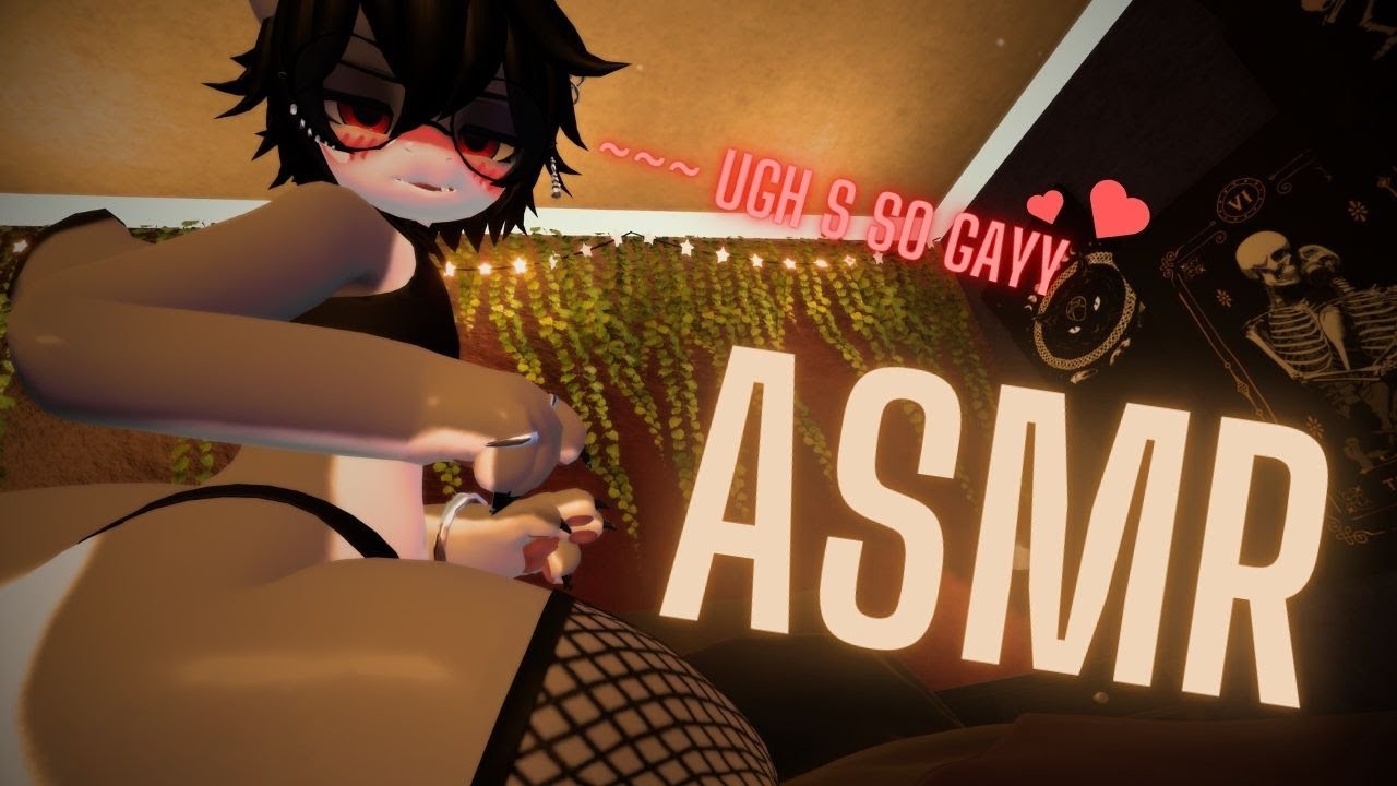 [Furry ASMR] Goth Femboy BF Helps You Sleep ;)