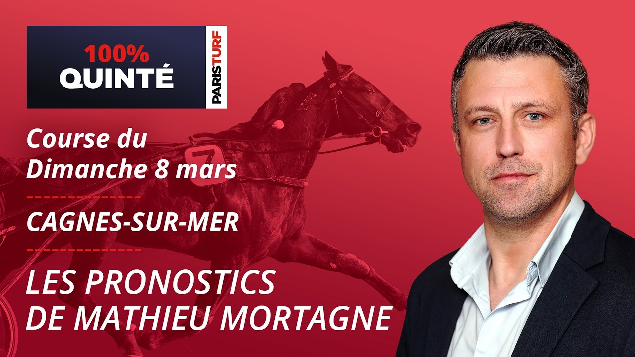Pronostics Quinté PMU - 100% Quinté du Dimanche 8 mars à Cagnes-sur-Mer