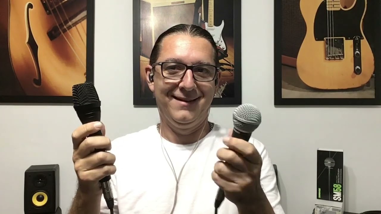 QUAL É O MELHOR MICROFONE? SHURE, AKG , SENNHEISER, SUPERLUX ou VOKAL - Testei todos 😅😅😅