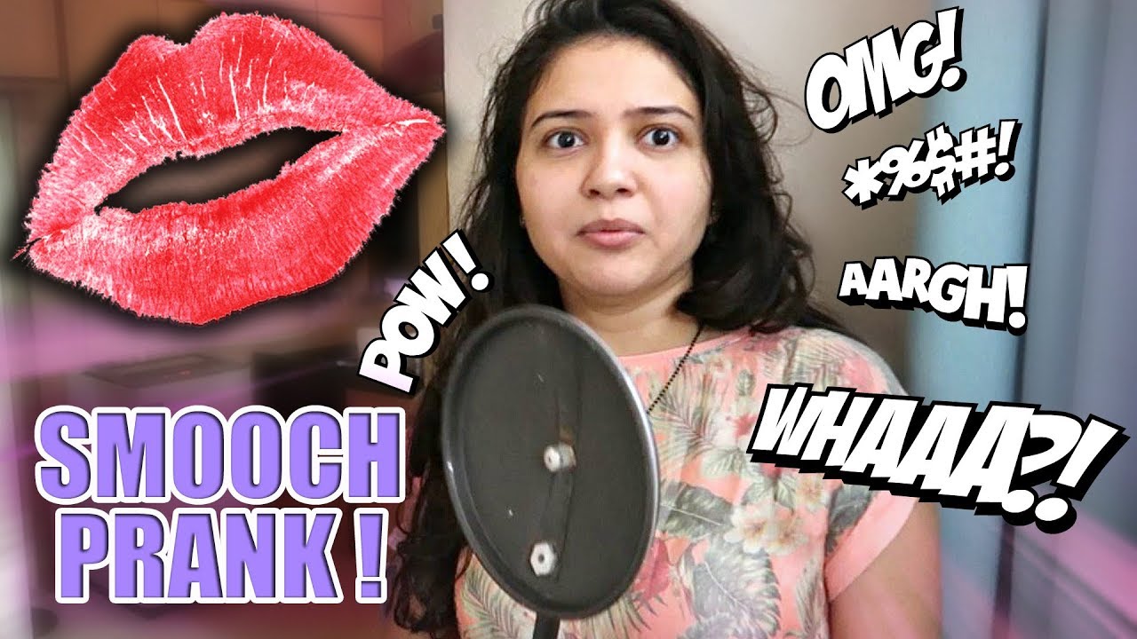 INDIAN WIFE ON CAMERA SMOOCH PRANK ! #KissBait