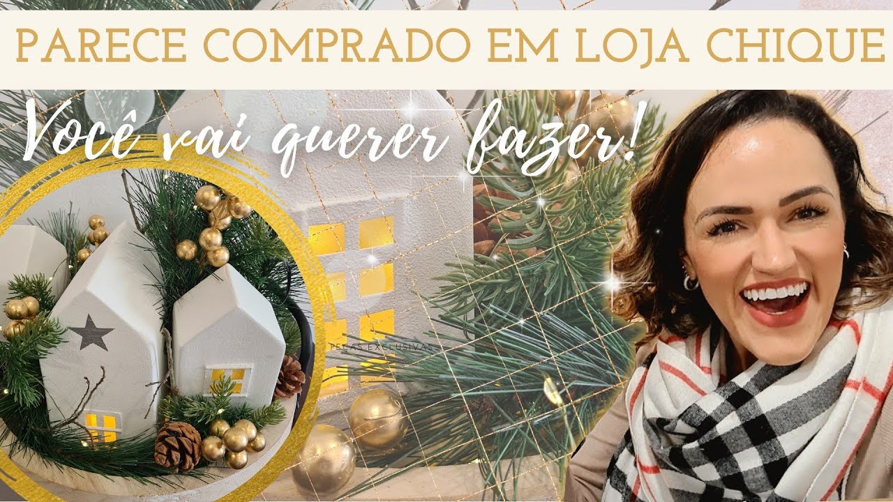 Decoração LINDA, fácil e barata pra fazer/ Christmas DIY/ Faça você mesmo pra decorar o ano todo!