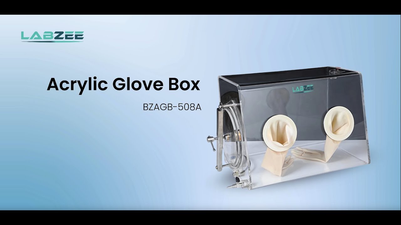 Labzee Acrylic Glove Box BZAGB-508A | Compact, Sealed Workspace for Sensitive Sample Handling