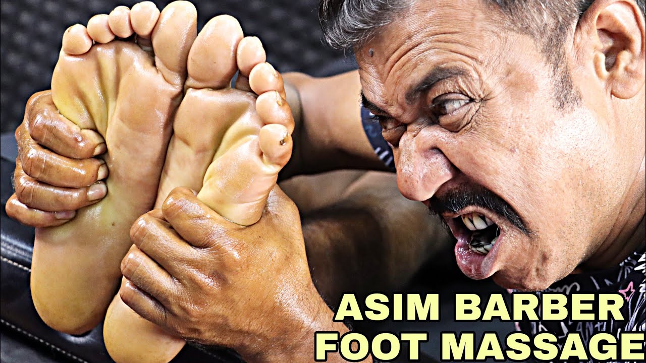 ASMR Foot Massage by Asim Barber | Heavy Oil Leg & Foot Massage with 3d Sound | Sleep ASMR