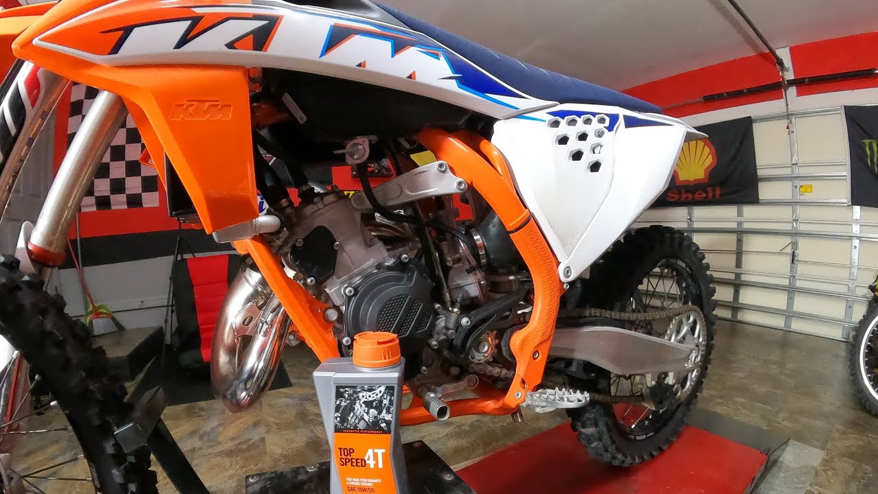 KTM 125-SX OIL CHANGE AND PRE-RIDE INSPECTION